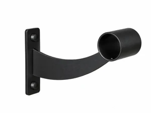 In Studio Barre System Black Bracket for 1 3/4" barre material PBB2