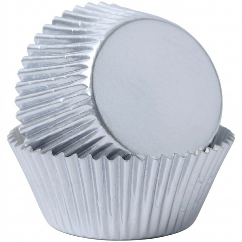 Silver Foil Baking Cups 50mm