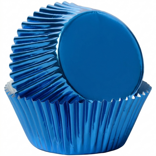 Blue Foil Baking Cups 50mm