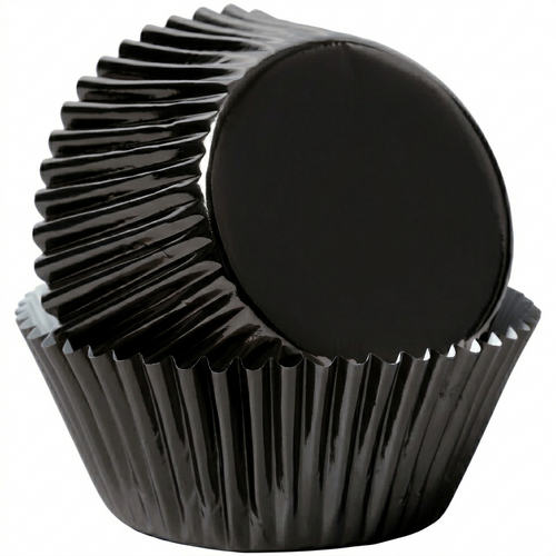 Black Foil Baking Cups 50mm