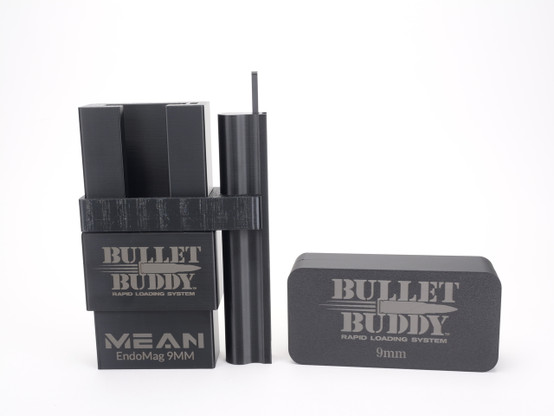 Mean Arms Exomag 9mm Speed Loader + Ammunition Case Bundle