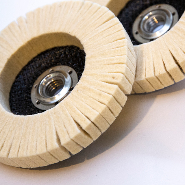 Felt Flap Wheel for Wax 5" 5/811 thread