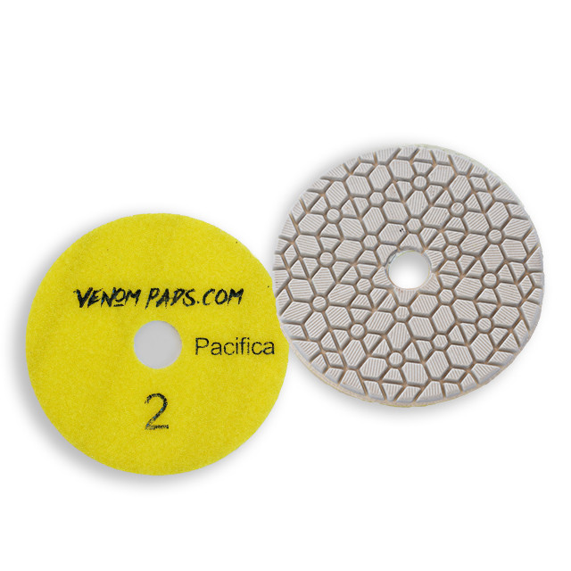 Venom Pacifica 3-Step Diamond Polishing Pads for Quartz, Granite