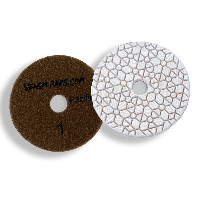 Venom Pacifica 3-Step Diamond Polishing Pads for Quartz, Granite