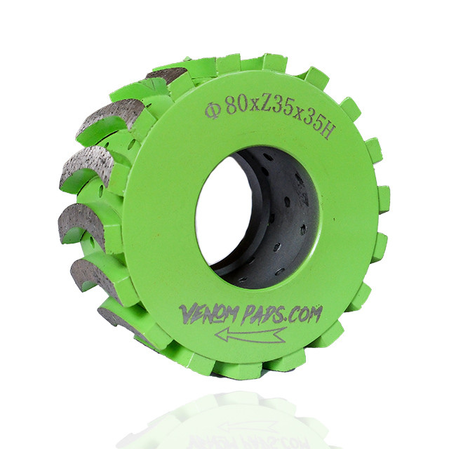 Venom Z Sink CNC Diamond Milling Wheel | 80mm × 35mm | For Granite