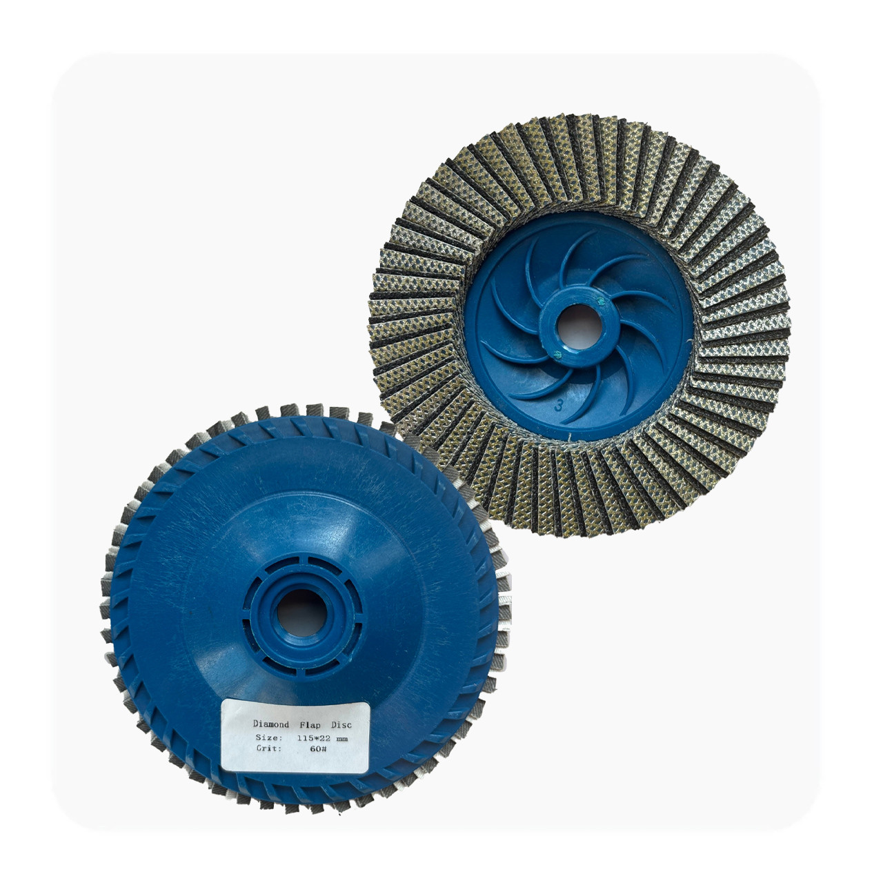 4.5 Inch Venom Diamond Flap Wheel — 60 / 120 / 240 Grit — 5/8-11