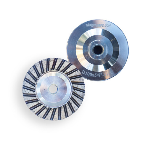  4 inch Aluminum Corse Turbo Cupwheel- Coarse