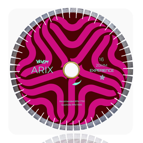 Arix Experience Quartzite Diamond Bridge Saw Blade – 16 inches | Venom