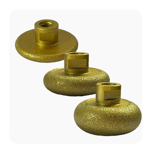 Venom Dome L Shape Diamond Wheel for Fluting & Coves on Granite, Quartz & Stone -20mm, 30mm