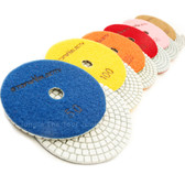 8 Piece Set  -4 inch Standard Stone Velocity Pads with Backer