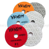  Venom Hybrid  Individual pads Diamond Polishing Pads (4 inch)