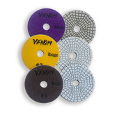 New! 4" Venom Knight Ceramic Polishing 3 step Pads
