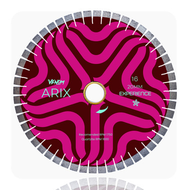 Arix Experience Quartzite Diamond Bridge Saw Blade – 16 inches | Venom