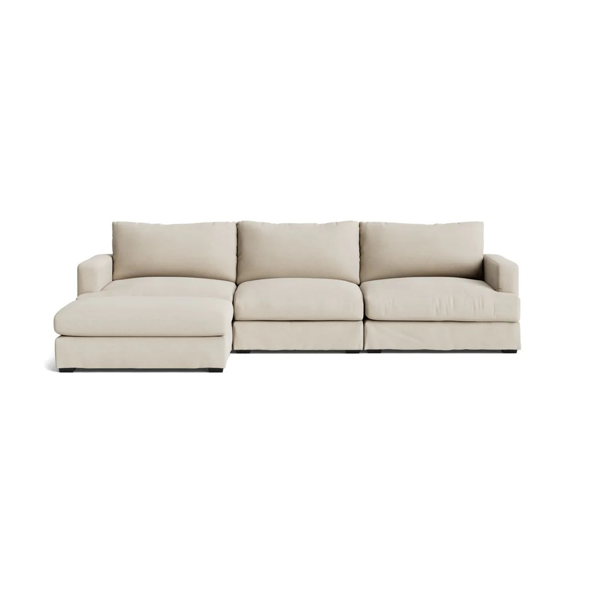 Longbeach Jumbo Modular 3 Seat w Ottoman - Loose Cover