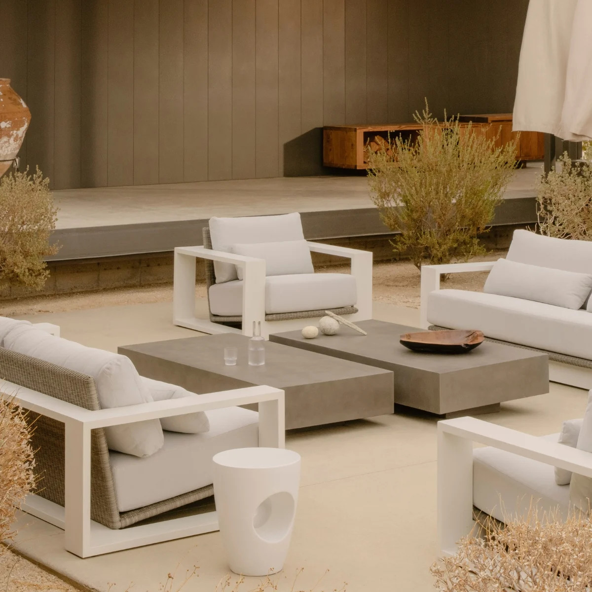 Monaco Rectangle Concrete Coffee Table