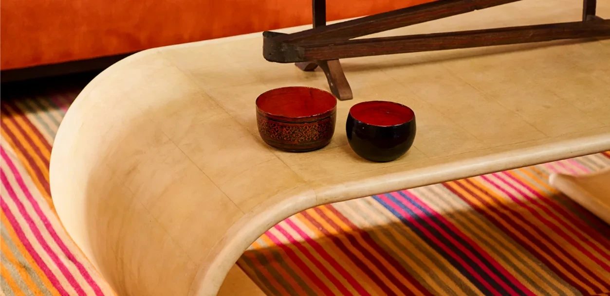 Goatskin Coffee Table