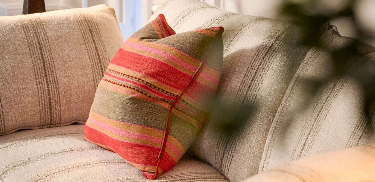 Las Salinas Pink&Grey Cushion
