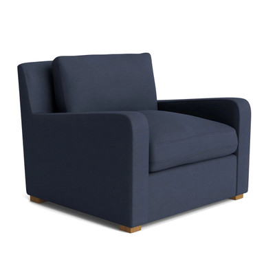 Stratten Slope Arm Occ Chair - 491543|Serano Linen Indigo|Main Image|1