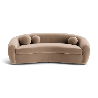 Atelier Leather Sofa - 648182|Avignon Velvet Rose|Main Image|1
