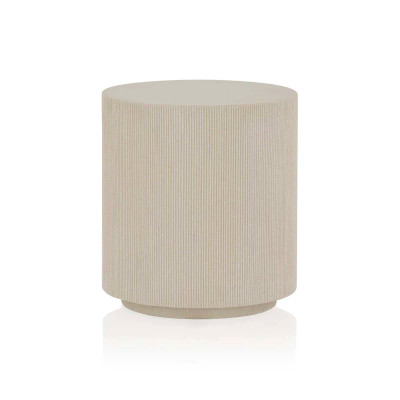 Tura Fluted Stone Side Table - 707343||Main Image|1