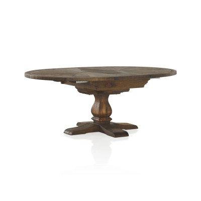 The Parquetry Round Extension Dining Table - 572158||Main Image|1
