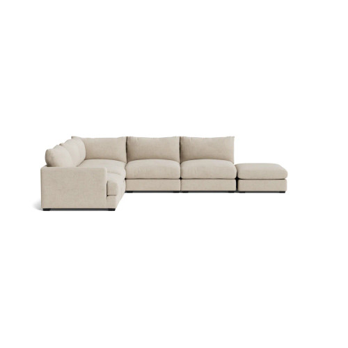 Longbeach Jumbo Modular 5 Seat w Ottoman - CR11-H851-0006956||Main Image|1