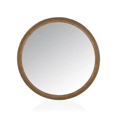 Farlen Round Metal Mirror - 344690||Main Image|1