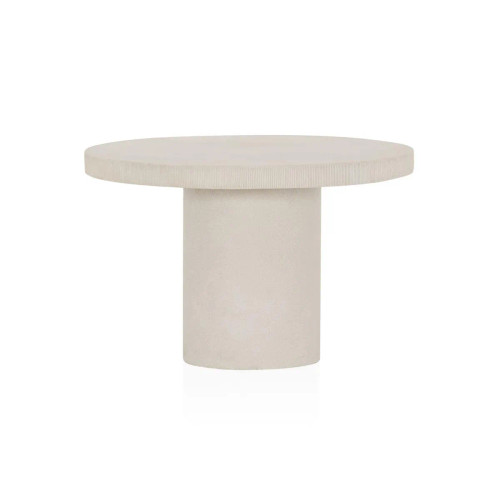 Tura Carved Stone Round Dining Table - 683853||Main Image|1