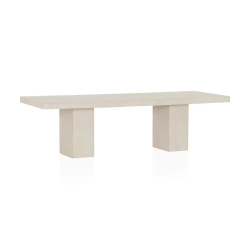 Tura Carved Stone Rectangle Dining Table - 683850||Main Image|1