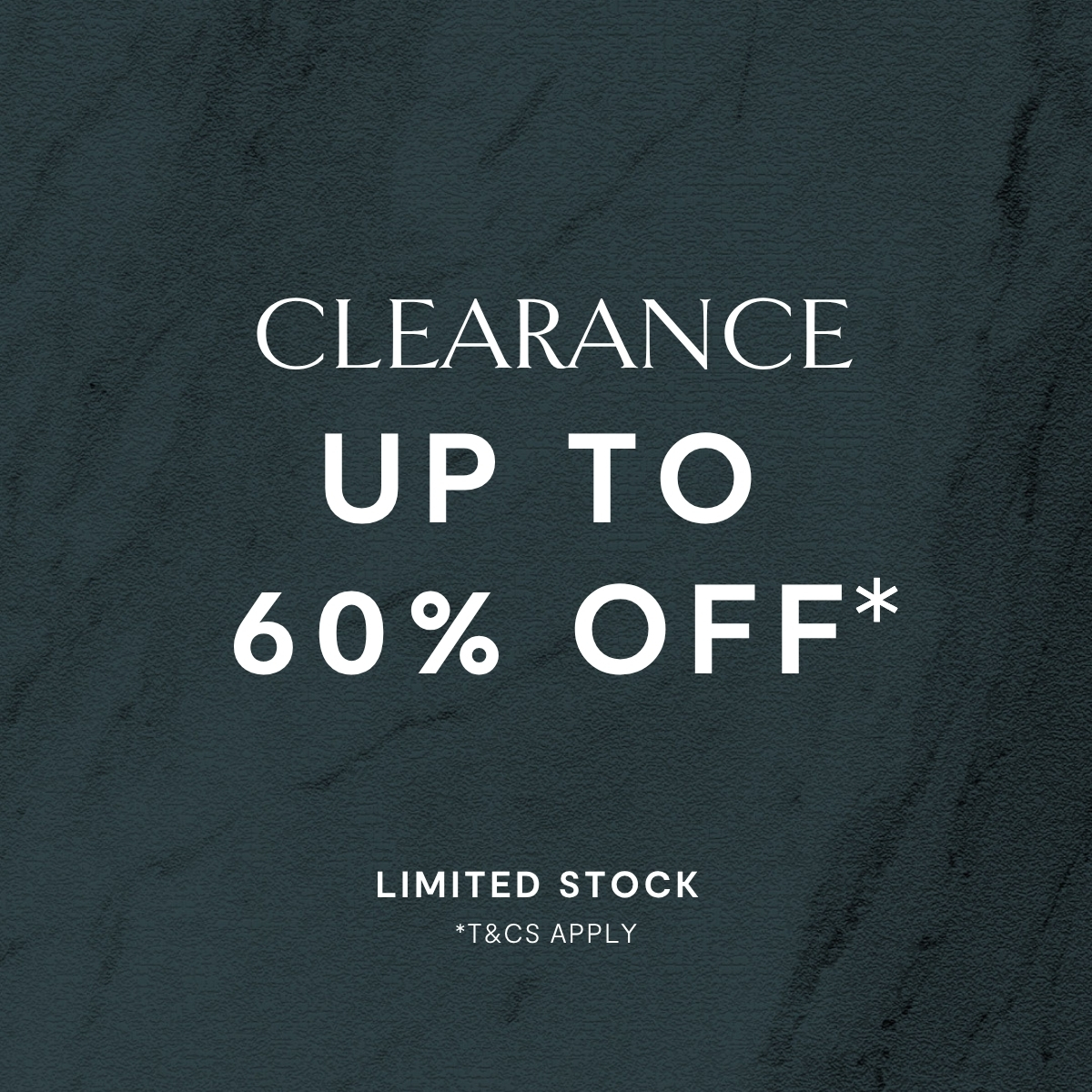 Clearance Sale