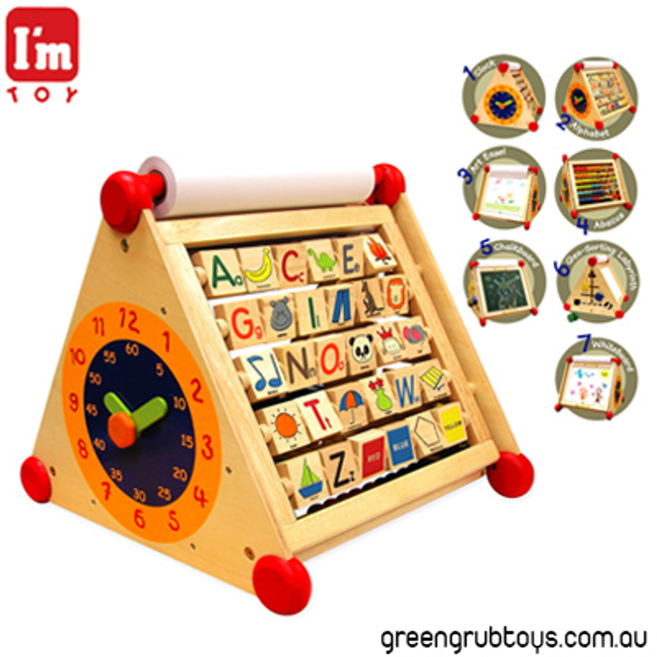 wooden play station for babies