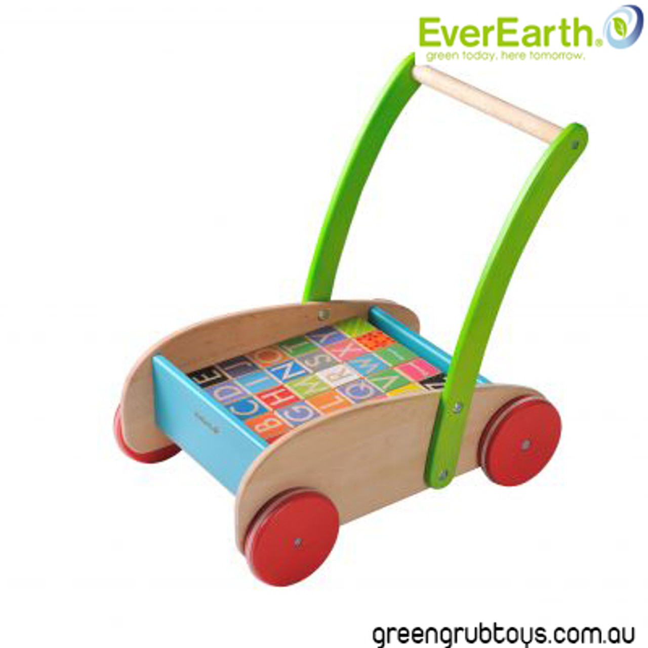 baby walker with blocks wooden toys