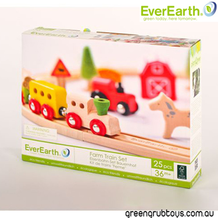 toy train with animals