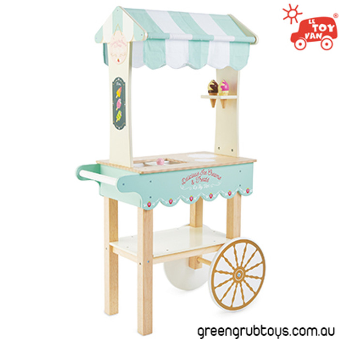 kids wooden ice cream cart