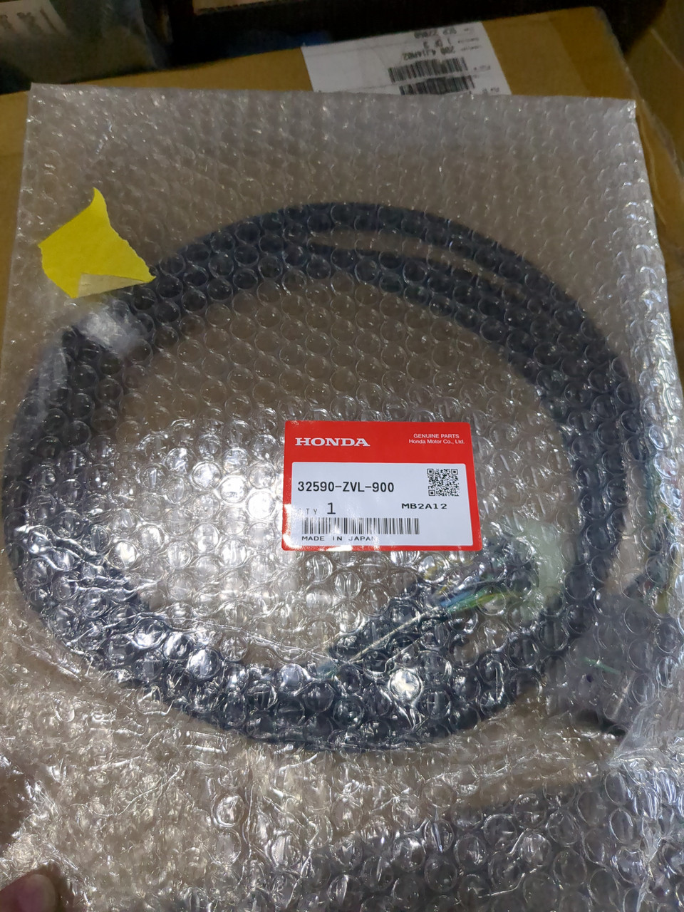 32590-ZVL-900 CABLE ASSY, 6' - Hamlin's Part Sales
