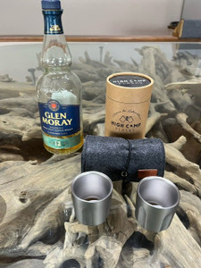 High Camp Flasks began with the quest to build the perfect whiskey tumbler for both the bar and backcountry. We love our classic 6-shooter design and shrunk it down to a sip-able shot-glass size. Inspired by a traditional sake glass, this 3oz shooter is perfect for sipping both whiskey and espresso. High Camp Flasks began with the quest to build the perfect whiskey tumbler for both the bar and backcountry. We love our classic 6-shooter design and shrunk it down to a sip-able shot-glass size. Inspired by a traditional sake glass, this 3oz shooter is perfect for sipping both whiskey and espresso.