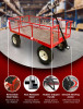 Platform Truck with Sides and Pneumatic Tyres - 450kg Capacity