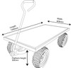 Workhorse General Purpose Truck with Plywood Base and Puncture Proof REACH Compliant Wheels - 450kg Capacity