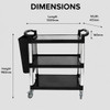 Workhorse Large Heavy Duty Trolley with 3 Shelves - 150kg Capacity