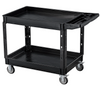 Workhorse Black Heavy Duty Multi-Purpose Trolley with 2 Trays - 250kg Capacity