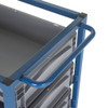 Apollo Single Width Six Tray Rack Trolley with 24 Litre Containers - 250kg Capacity