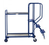 Apollo 2 Tier Timber Stepped Picking Trolley - 300kg Capacity