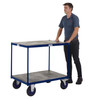 Apollo Two-Tier Timber Shelf Table Top Truck – 600kg Capacity