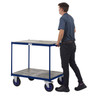 Apollo Two-Tier Timber Shelf Table Top Truck – 600kg Capacity