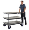 Apollo Three-Tier Timber Shelf Table Top Truck – 600kg Capacity