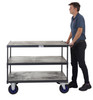 Apollo Three-Tier Timber Shelf Table Top Truck – 600kg Capacity
