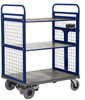 Apollo Heavy Duty Two-Tier Shelf Powered Distribution Truck - 600kg Capacity - with Sides
