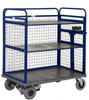 Apollo Heavy Duty Two-Tier Shelf Powered Distribution Truck - 600kg Capacity - with Sides & Back