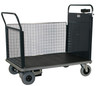 Apollo Small Powered Platform Truck - 600kg Capacity - Steel End With Mesh End & 1 Mesh Side
