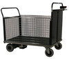 Apollo Small Powered Platform Truck - 600kg Capacity - Steel End with Mesh End & 2 Mesh Sides
